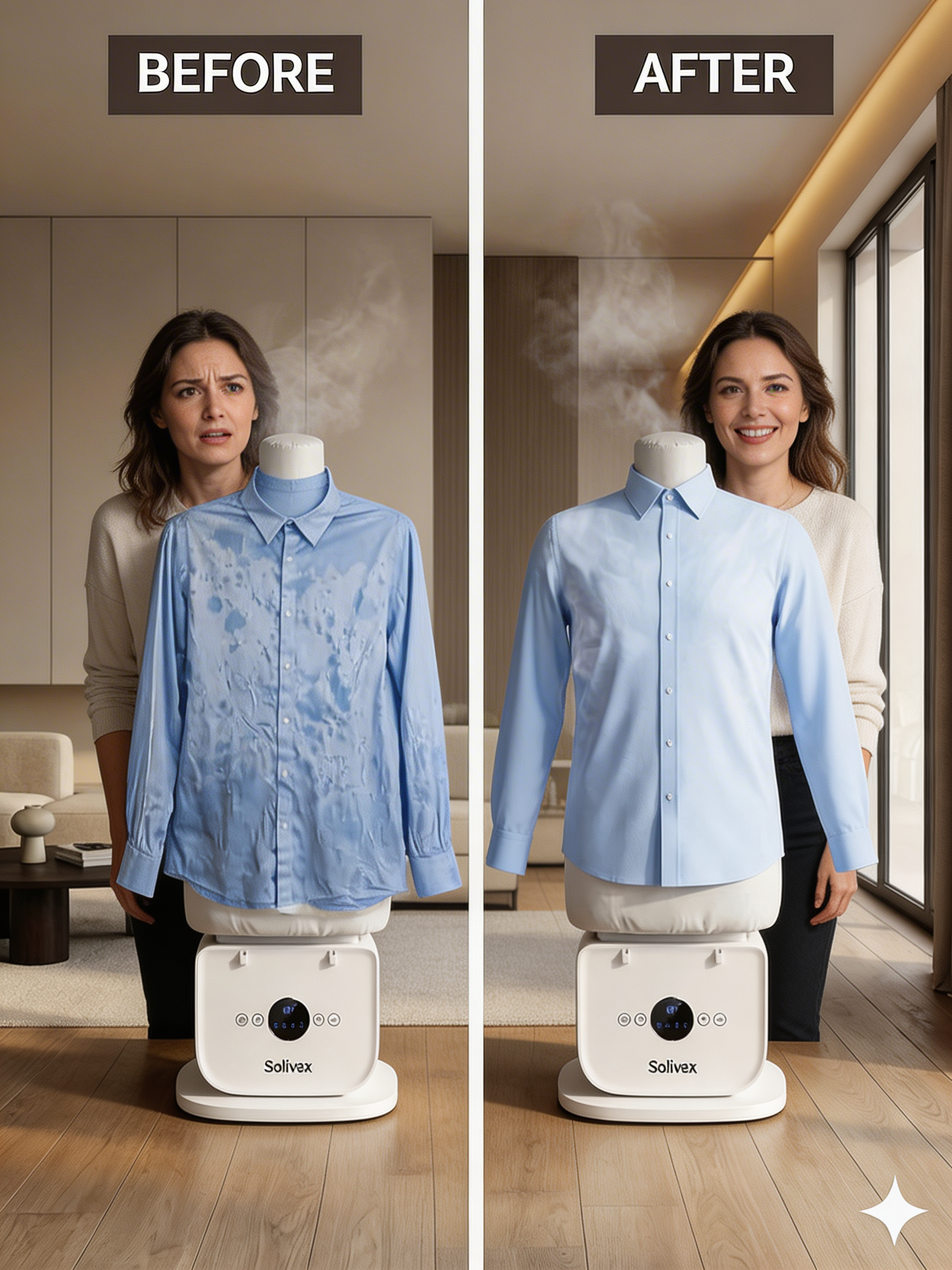Solivex Electric Mini Ironing and Drying Machine for Clothes and Shoes