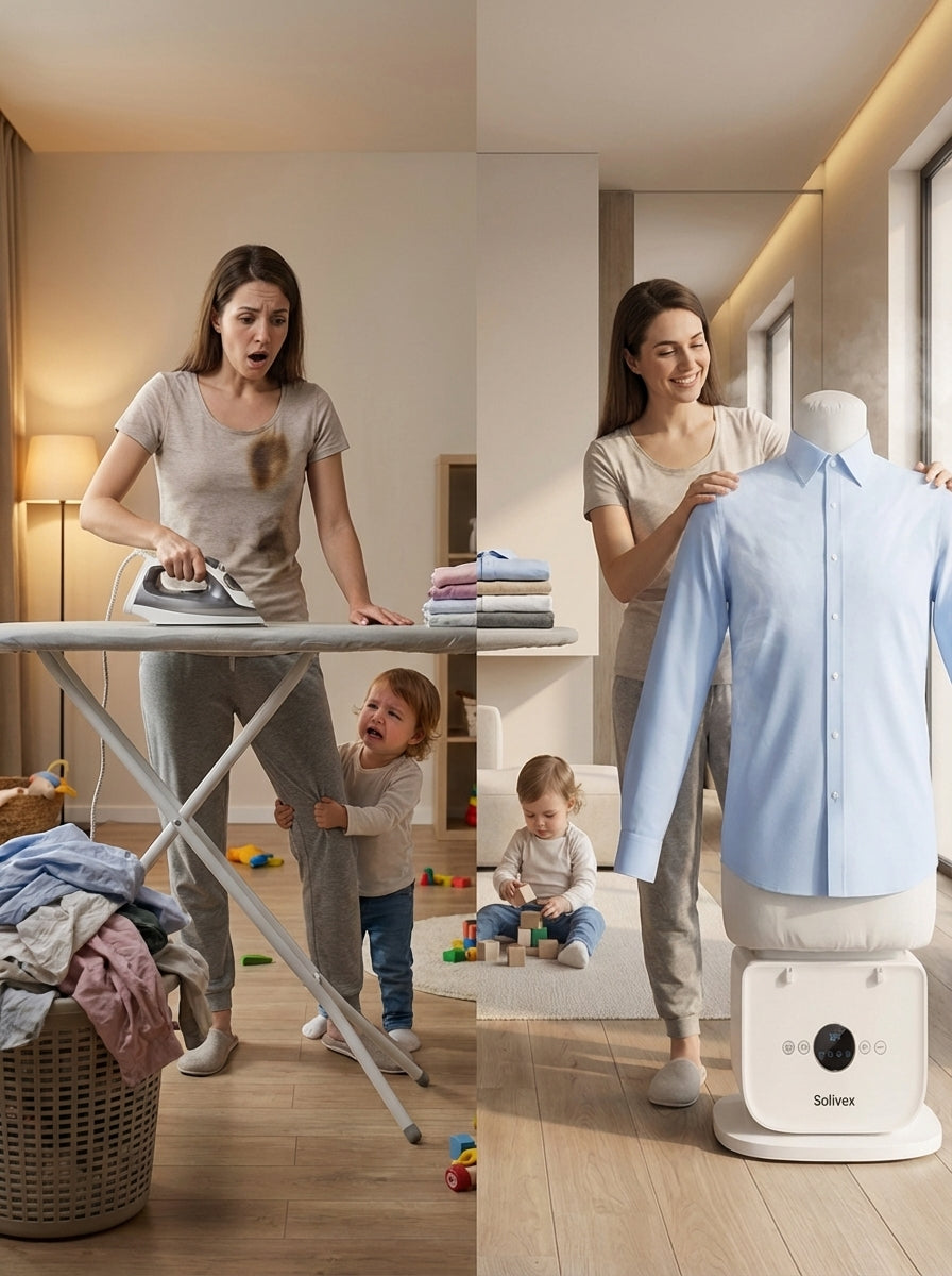 Solivex Electric Mini Ironing and Drying Machine for Clothes and Shoes